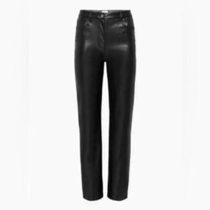Wilfred Black Faux Leather Pants